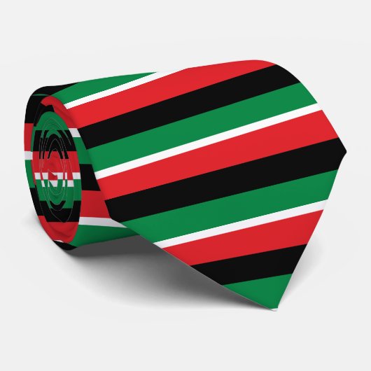 Rode zwarte en groene Pan-Afrikaanse UNIA vlag Stropdas (Opgerold)
