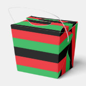 Rode, zwarte en groene strepen bedankdoosjes (Achterkant)