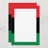 Rode Zwarte en Groene Uitnodigingen & Aankondiging (Voorkant / Achterkant)