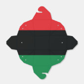 Rode, zwarte en groene vlag bedankdoosjes (Uitgevouwen)