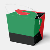 Rode, zwarte en groene vlag bedankdoosjes (Achterkant)