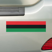 Rode, zwarte en groene vlag bumpersticker (Op auto)