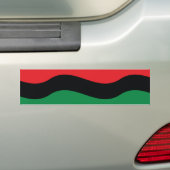 Rode, zwarte en groene vlag bumpersticker (Op auto)