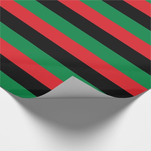 Rode zwarte en groene vlag cadeaupapier (Hoek)