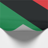 Rode, zwarte en groene vlag cadeaupapier (Hoek)