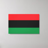 Rode, zwarte en groene vlag canvas afdruk (Voorkant)