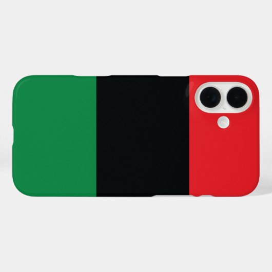 Rode, zwarte en groene vlag Case-Mate iPhone case (Achterkant (horizontaal))
