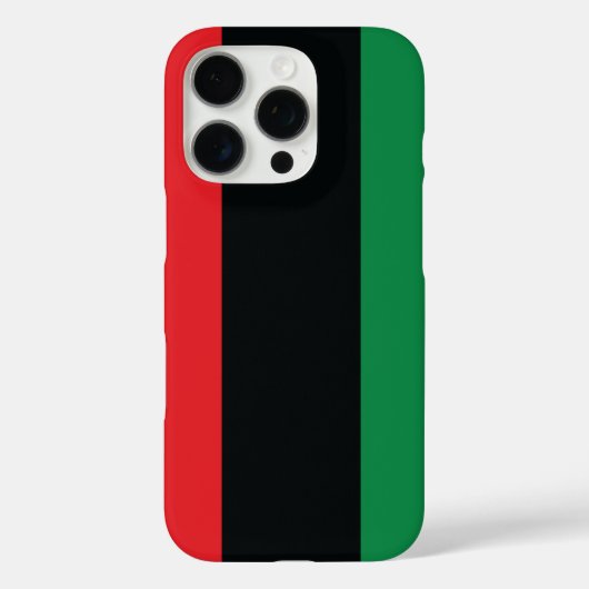 Rode, zwarte en groene vlag Case-Mate iPhone case (Achterkant)