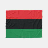 Rode, zwarte en groene vlag fleece deken (Voorkant (Horizontaal))