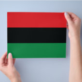 Rode, zwarte en groene vlag flyer (Hand)