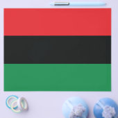 Rode, zwarte en groene vlag flyer (Enkel)