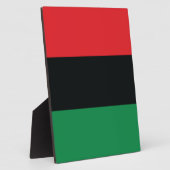 Rode, zwarte en groene vlag fotoplaat (Zijkant)