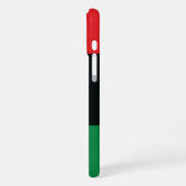 Rode, zwarte en groene vlag iPhone hoesje (Linkerkant)