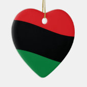 Rode, zwarte en groene vlag keramisch ornament (Rechts)