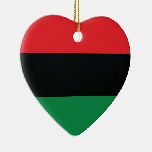 Rode, zwarte en groene vlag keramisch ornament (Rechts)