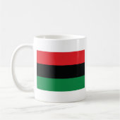 Rode, zwarte en groene vlag koffiemok (Links)