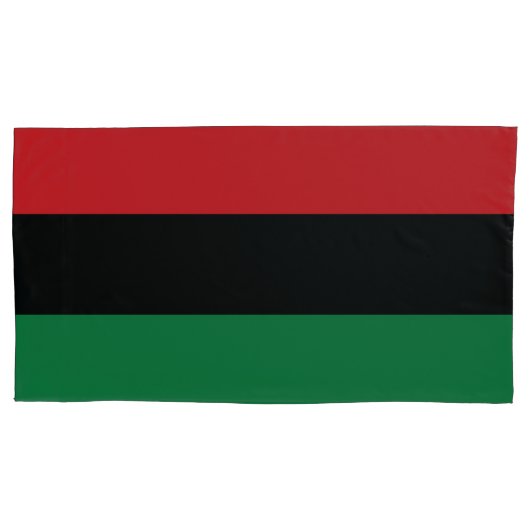 Rode, zwarte en groene vlag kussensloop (Voorkant-Links)