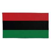 Rode, zwarte en groene vlag kussensloop (Achterkant-Rechts)