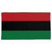 Rode, zwarte en groene vlag kussensloop (Voorkant-Rechts)