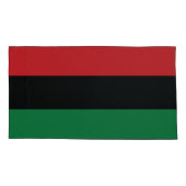 Rode, zwarte en groene vlag kussensloop (Achterkant-Links)