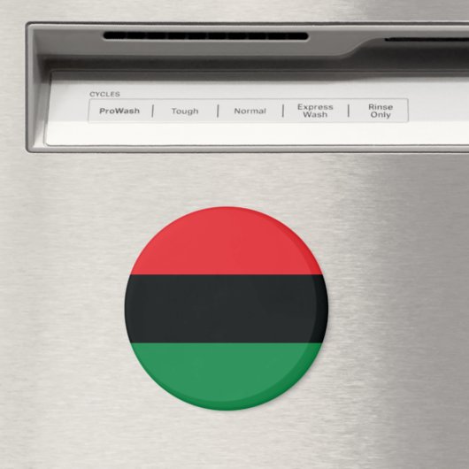 Rode, zwarte en groene vlag magneet (Insitu (Vaatwasser))