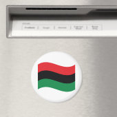 Rode, zwarte en groene vlag magneet (Insitu (Vaatwasser))