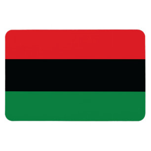 Rode, zwarte en groene vlag magneet