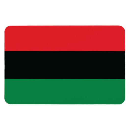 Rode, zwarte en groene vlag magneet (Horizontaal)