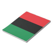 Rode, zwarte en groene vlag notitieblok (Linkerzijde)