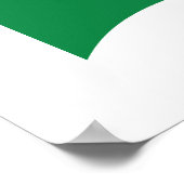 Rode, zwarte en groene vlag poster (Hoek)