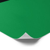 Rode, Zwarte en Groene Vlag Poster (Hoek)