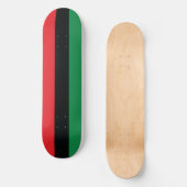 Rode, zwarte en groene vlag skateboard (Voorkant)