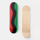 Rode, zwarte en groene vlag skateboard (Voorkant)