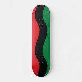 Rode, zwarte en groene vlag skateboard (Voorkant)