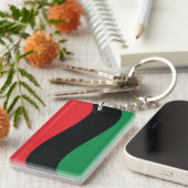 Rode, zwarte en groene vlag sleutelhanger (Voorkant Rechts)