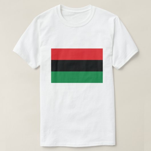 Rode, zwarte en groene vlag t-shirt (Design voorkant)