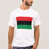 Rode, zwarte en groene vlag t-shirt (Voorkant)
