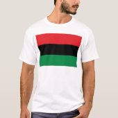 Rode zwarte en groene vlag t-shirt (Voorkant)