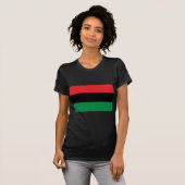Rode zwarte en groene vlag t-shirt (Voorkant volledig)