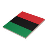 Rode zwarte en groene vlag tegeltje (Zijkant)