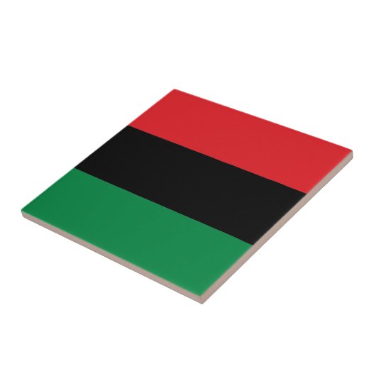 Rode zwarte en groene vlag tegeltje (Zijkant)