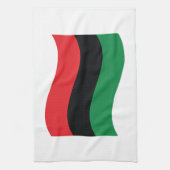 Rode, zwarte en groene vlag theedoek (Verticaal)