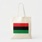 Rode, zwarte en groene vlag tote bag (Voorkant)
