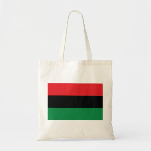 Rode, zwarte en groene vlag tote bag (Voorkant)