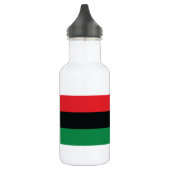 Rode, zwarte en groene vlag waterfles  (Links)