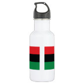 Rode, zwarte en groene vlag waterfles  (Achterkant)