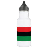 Rode, zwarte en groene vlag waterfles  (Rechts)