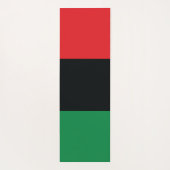 Rode, zwarte en groene vlag yogamat (Achterkant)
