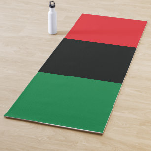 Rode, zwarte en groene vlag yogamat