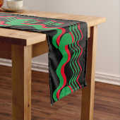 RODE ZWARTE EN GROENEN KORTE TAFELLOPER (Voorbeeld)